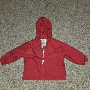 Vintage Y2K Kids Red Hooded Jacket